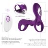 10 frequency vibration; Cock Ring for Men Erection Enhancing Stamina Prolonging; Ultra Soft Premium Silicone Ring Adult Toys for Couple Harder Longer