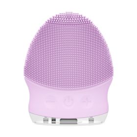 Electric Facial Cleansing Brush (Color: purple)