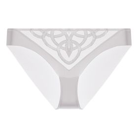 Women's Underwear Big Chest Small Push-up Thin (Option: White 077P-M)