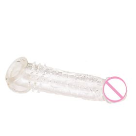 Men's Belt Particles Exotic Condom (Option: Clear)