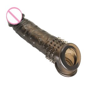 Men's Belt Particles Exotic Condom (Option: Transparent Black)