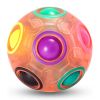 Rainbow Puzzle Ball- Fidget Ball Puzzle Game- Brain Teaser Toy For Boys & Girls Age 3 And Up- Birthday Party Christmas Easter Gift Stocking Stuffers T